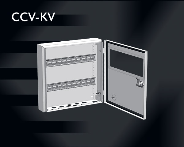 CCV-KV Сигнальные шкафчики с обзорной дверью и вырезами под гермовводы